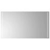 vidaXL LED Bathroom Mirror Silver Glass 19.7 x 35.4 in