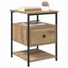 vidaXL Bedside Cabinet Artisan Oak 15.75 x 16.54 x 22.05 in