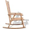 vidaXL Rocking Chair Natural Bamboo Bamboo 26 x 33.9 x 41.3 in