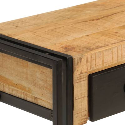vidaXL Console Table 43.3"x11.8"x29.9" Solid Wood Mango