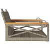 vidaXL Patio Swing Bench Gray