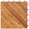 vidaXL Decking Tiles 20 pcs Brown 11.8"x11.8" Solid Wood Acacia