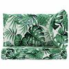 vidaXL Pallet Cushion Leaf pattern Oxford fabric 23.6 x 23.6 x 3.5 in
