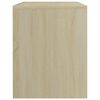 vidaXL Nightstand Sonoma Oak Engineered Wood Small Sonoma Oak Nightstand