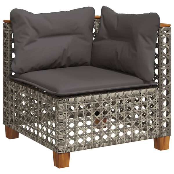 vidaXL Garden Sofa Set Grey
