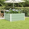 vidaXL Planter Pastel Green 39.37 x 39.37 x 17.72 in Steel