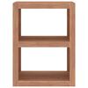 vidaXL Side Table Brown Solid Teak Wood Small Side Table Rectangular