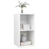 vidaXL Wall-mounted TV Stand White 14.6"x14.6"x28.3" Engineered Wood