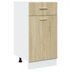 vidaXL Kitchen Cabinet Set Set of 8 Sonoma Oak Engineered Wood Large