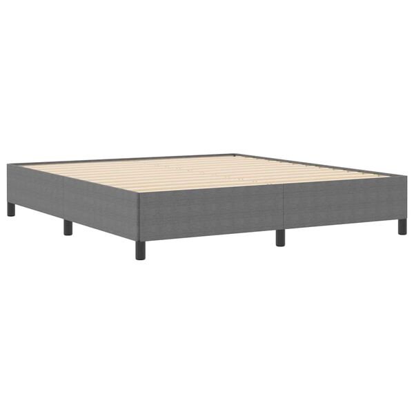 vidaXL Bed Frame Light gray 70.9" x 78.7" Corduroy fabric