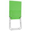 vidaXL Beach Chair Set of 2 Green Oxford fabric with PE coating, steel