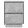 vidaXL Bedside Cabinet Concrete grey Engineered wood Medium
