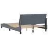 vidaXL Bed Frame Dark grey Velvet Double Bed Frame Rectangular