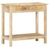 vidaXL Console Table Natural wood Solid Mango Wood 31.5 x 13.8 x 29.1 in
