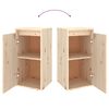 vidaXL TV Cabinet Set of 5 Natural Pine Solid Pinewood Various Sizes