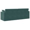 vidaXL Floor Sofa Bed Dark Green 83.86 x 27.56 x 30.31 in Velvet