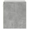 vidaXL Wall-mounted Bedside Cabinet Set of 2 Concrete grey Engineered wood