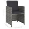 vidaXL Outdoor Dining Set Grey