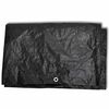 vidaXL Garden Furniture Cover Black Polyethylene 44.5 x 44.5 x 28.7 in
