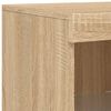vidaXL Sideboard Set of 3 Sonoma Oak Engineered Wood Large
