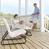 Keter Patio Furniture Set White Plastic PP Compact Modern