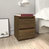 vidaXL Bedside Cabinet Brown Oak Engineered Wood Compact Bedside Cabinet