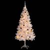 vidaXL Christmas Tree White PVC, steel Medium Christmas Tree