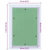 vidaXL Access Panel Green and Silver 9.84 x 13.78 in
