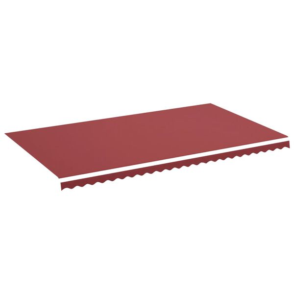 vidaXL Replacement Awning Fabric Burgundy red 100% Polyester with PU coating