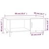 vidaXL Coffee Table High gloss white Engineered wood 35.4 x 19.7 x 15.7 in