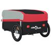 vidaXL Bike Trailer Black and Red 99.2 lb Iron