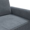 vidaXL 2-seater Sofa Dark Gray Velvet (100% polyester), Metal, Foam