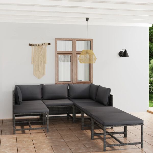 vidaXL Garden Lounge Set Grey, Anthracite