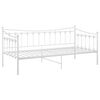 vidaXL Sofa Bed Frame White Powder-coated metal Twin