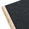 vidaXL Dog Ramp Grey Solid fir wood, polyester 39.4 x 15.7 in