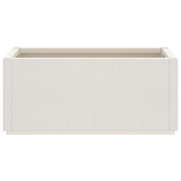vidaXL Garden Planter White Polypropylene Medium Durable Planter