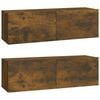 vidaXL TV Cabinet Set Set of 5 Smoked Oak Engineered Wood Medium
