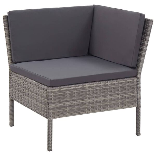 vidaXL Garden Lounge Set Grey and Anthracite