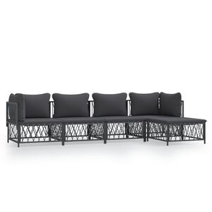 vidaXL Garden Lounge Set Anthracite