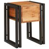 vidaXL End Table 11.81 x 11.81 x 15.75 in Solid Acacia Wood
