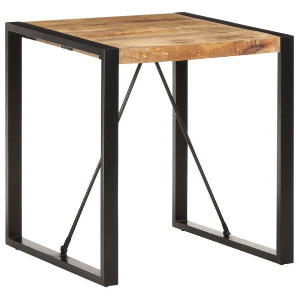 vidaXL Dining Table Natural Wood and Black