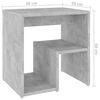 vidaXL Bed Cabinet Set of 2 Concrete Gray Engineered wood