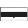 vidaXL TV Cabinet Black Engineered wood, metal Large TV Cabinet