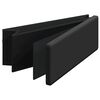 vidaXL Storage Bench Black PVC, engineered wood