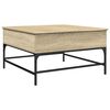 vidaXL Coffee Table Sonoma Oak Engineered Wood, Metal Medium