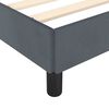 vidaXL Bed Frame Dark Gray Velvet, Plywood, Engineered Wood