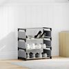 vidaXL Shoe Rack Grey