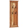 vidaXL Coat Rack Set of 2 Varied wood grain Solid acacia wood