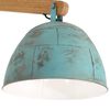 vidaXL Ceiling Lamp Distressed Blue Iron and solid mango wood