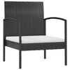 vidaXL Garden Lounge Set Black